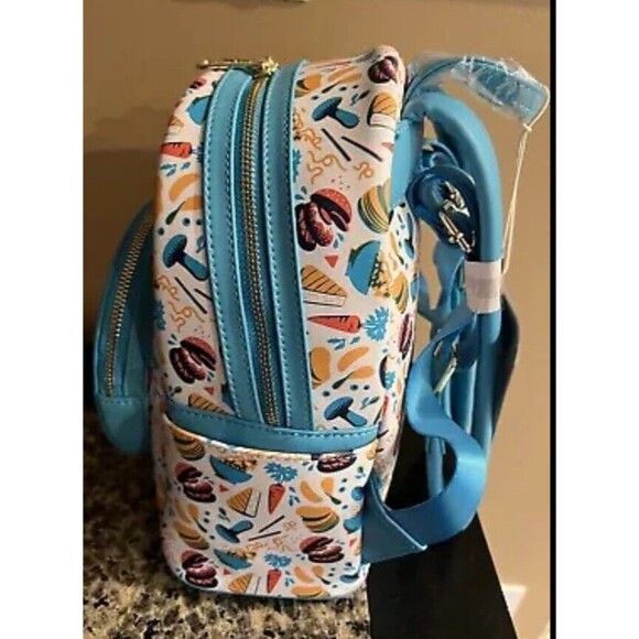 Disney Epcot Food And Wine Festival Loungefly Mini Backpack Spaceship Earth NEW main image 8